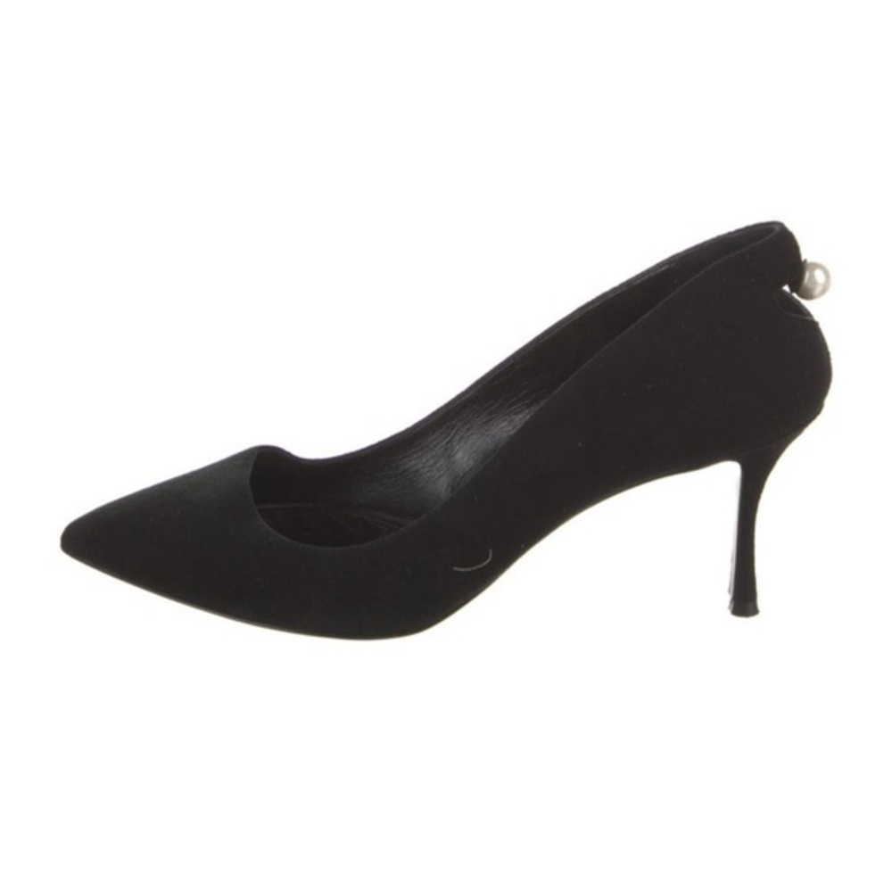 🖤Nicholas Kirkwood Black Suede Pearl Pump🖤 Size 38